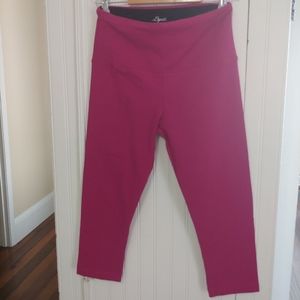 Lysse pink capris yoga pants